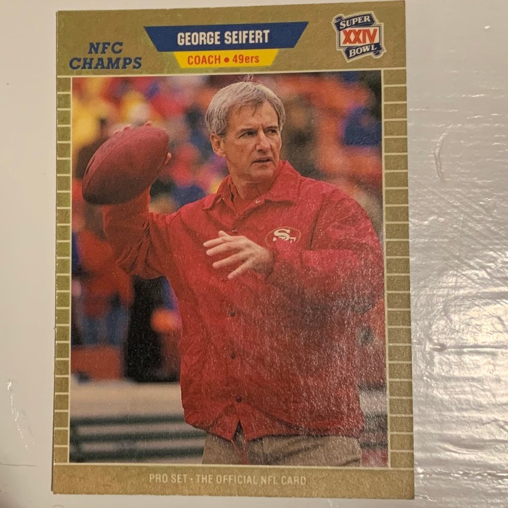 George Seifert 1989 Pro Set #389 Football Card